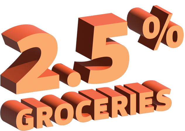 Earn 2.5%25 Cash Back